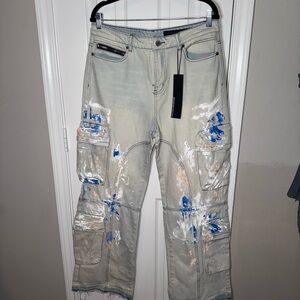 Rockstar Original Jeans with Blue and White Accents